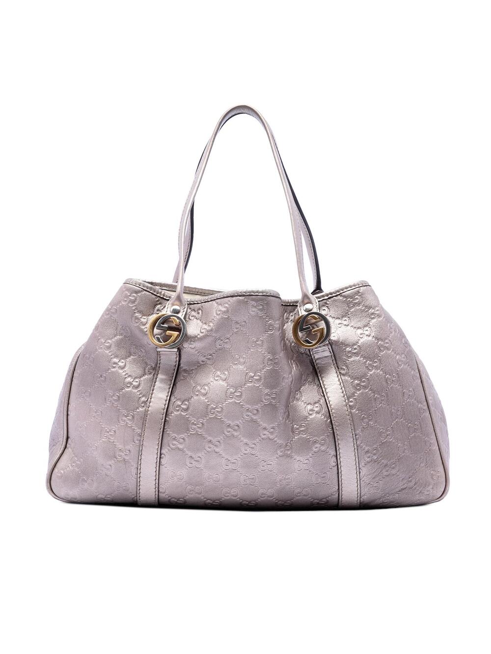 Gucci Metallic Ssima Twins Tote Pre- #344616G54B